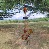 Hiking Sasquatch - Personalized Hiking Wind Chime With Charms