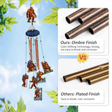 Hiking Sasquatch - Personalized Hiking Wind Chime With Charms