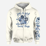 Just A Girl Who Loves Dog - Personalized Dog All Over Shirt