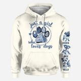 Just A Girl Who Loves Dog - Personalized Dog All Over Shirt