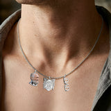 Graduation Walking Beside You Every Step - Personalized Graduation Metal Necklaces With Pendants