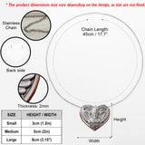 Memorial Gift, Til I See You Again - Personalized Memorial Shaped Metal Pendant Necklace