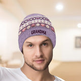 Grandma Mom - Personalized Grandma Beanie Hat