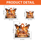 Multiple Sclerosis, MS Warior, MS Awareness Month - Personalized Multiple Sclerosis Awareness Custom Shaped Acrylic Plaque