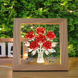 Mother's Day Gifts For Mom, Grandma - Personalized Mother Wooden Frame LED Light