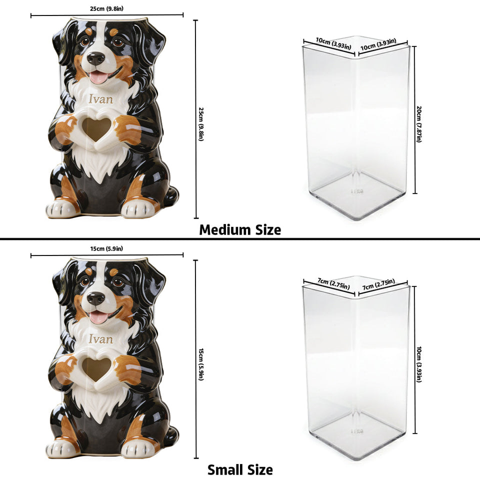 Custom Any Photo - Love My Pet - Personalized Dog Acrylic Pot