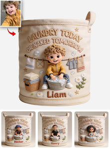 Laundry Today - Personalized Family Storage Basket
