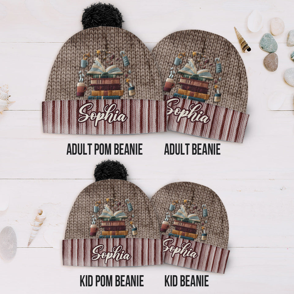 Reading Is My Love - Personalized Book Beanie Hat