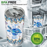 Crystal Sea - Personalized Turtle Tumbler