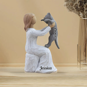 Cat Mom - Personalized Cat Custom Shaped Acrylic Plaque