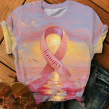 Guerrières fortes - T-shirt personnalisé de sensibilisation au cancer du sein