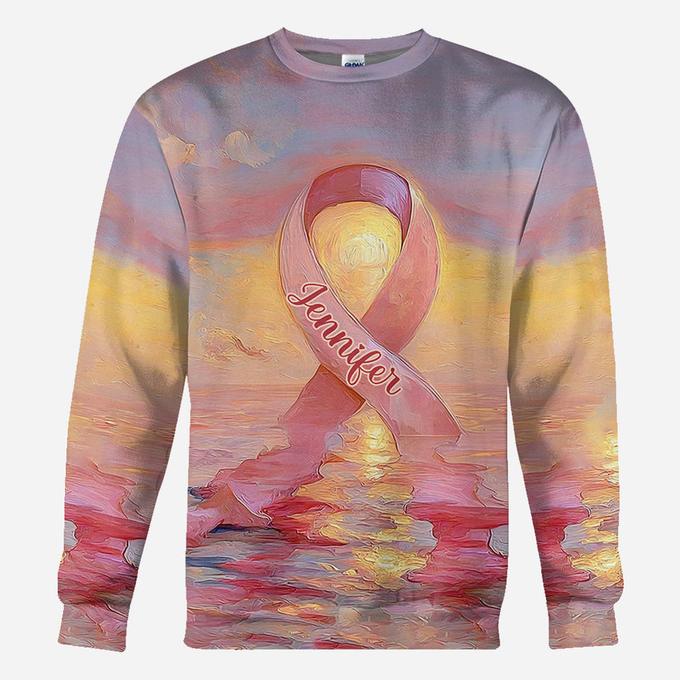 Guerrières fortes - T-shirt personnalisé de sensibilisation au cancer du sein