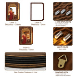 My Bookstore - Personalized Book Wooden Light Shadow Box