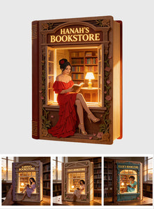 My Bookstore - Personalized Book Wooden Light Shadow Box
