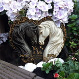 You & Me We Got This - Personalized Horse Heart Shaped Stone