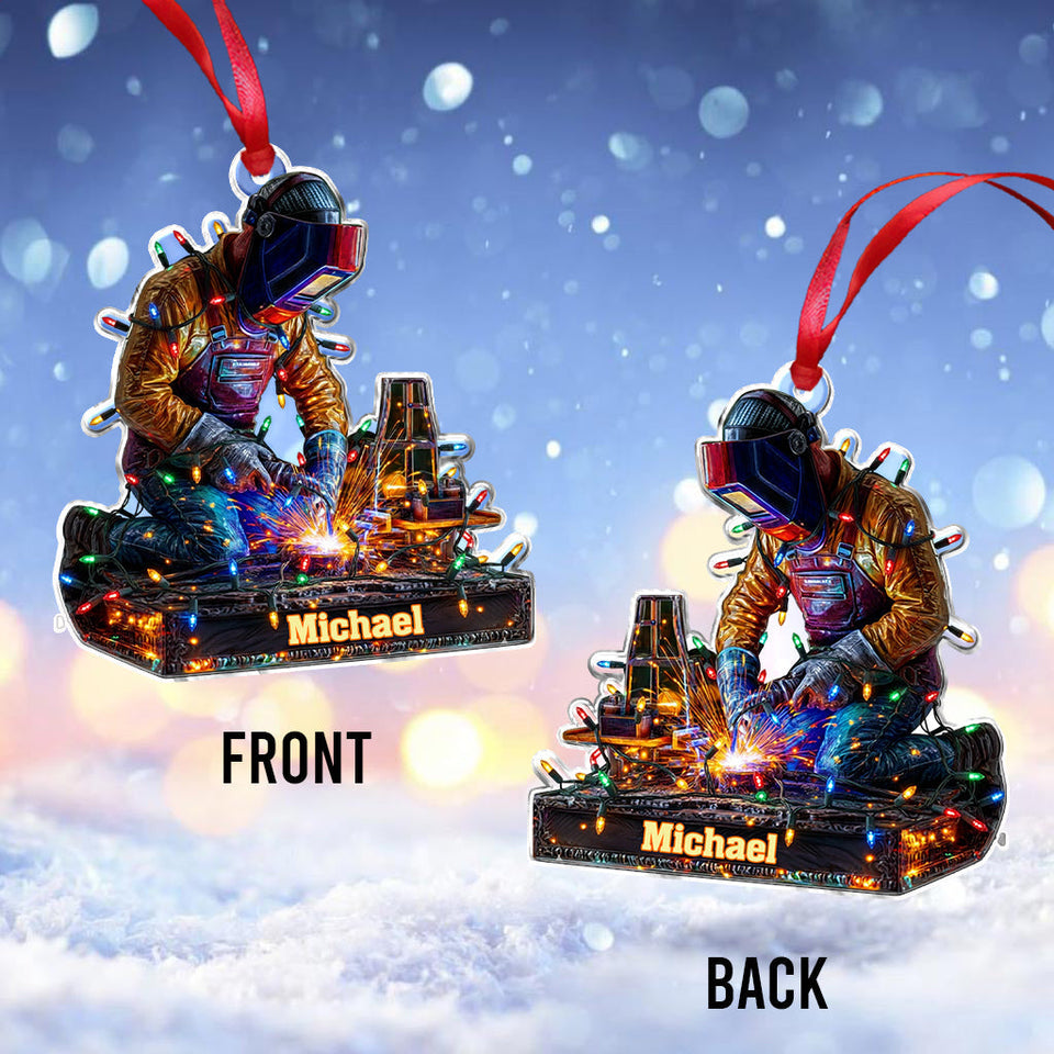 Proud Welder - Personalized Welder Ornament