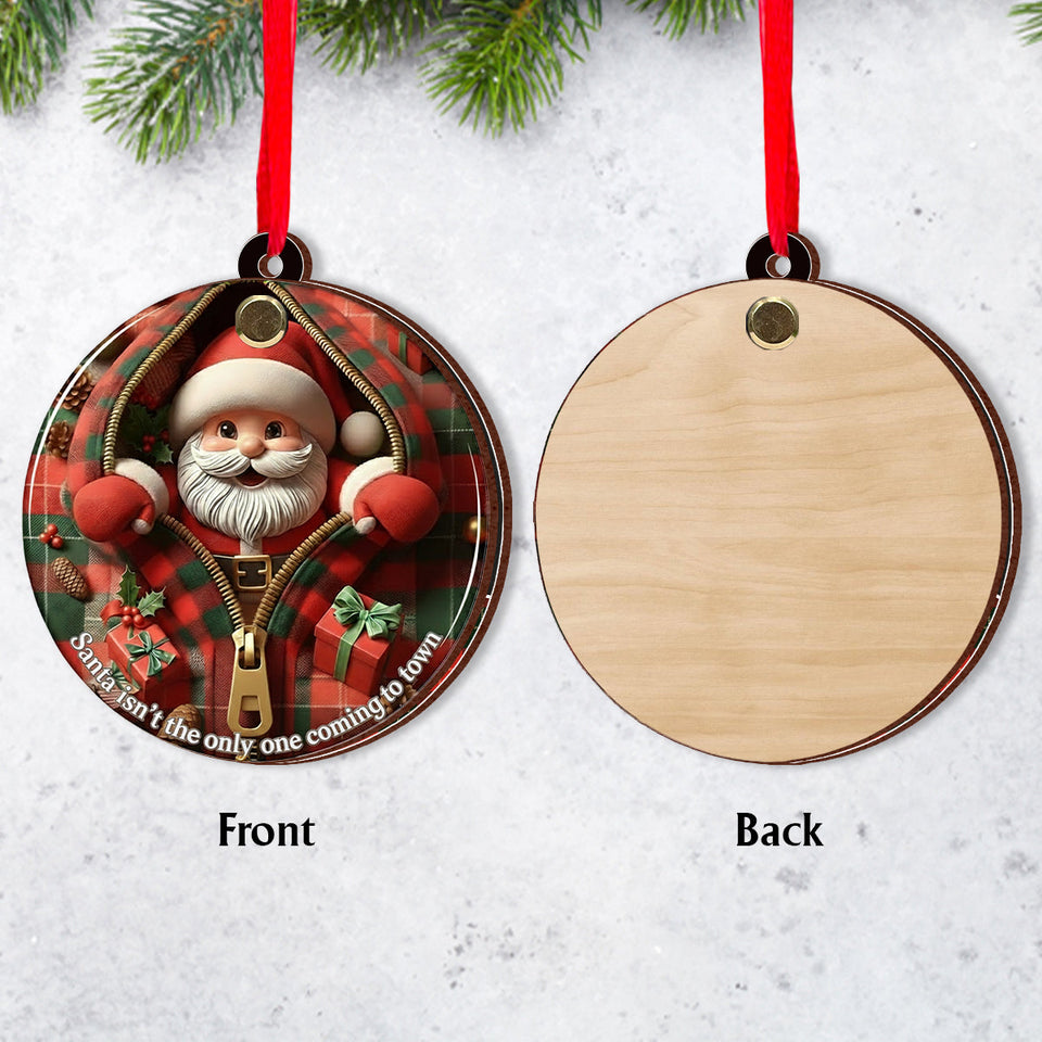 Expecting Baby Xmas - Pregnancy Announcement Gift - Personalized Pregnancy Flip Ornament