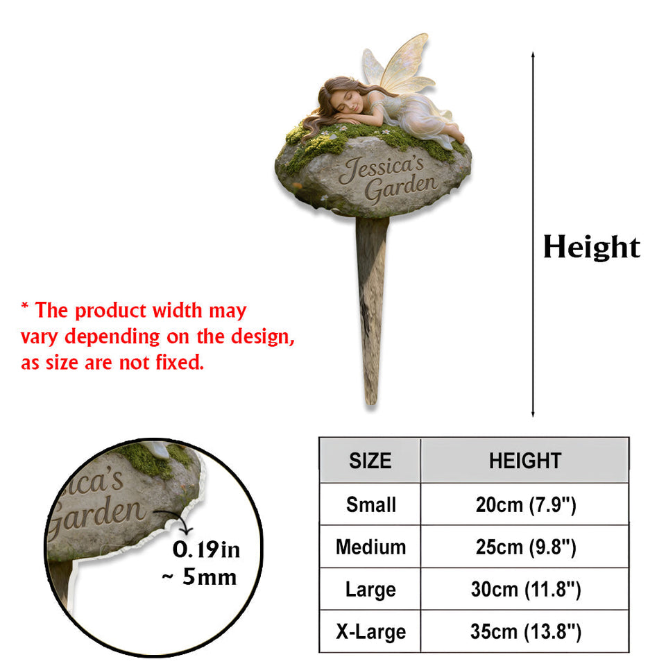 Custom Garden Fairy From Any Photo - Personalized Gardening Acrylic Garden Sign/ Acrylic Plaque Sign