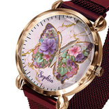 Love Butterfly - Personalized Butterfly Women Hand Watch