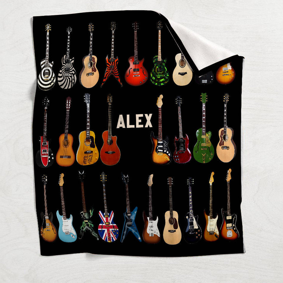 Rhythm & Cozy - Personalized Guitar Blanket