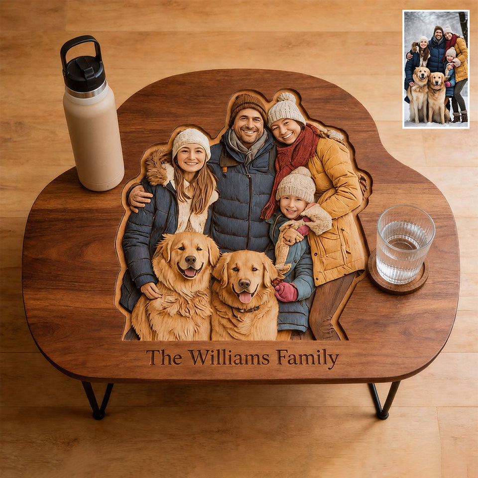 Custom From Any Photo - Personalized Family Table Custom Shape