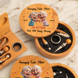 Annoying Each Other - Cartoonish Exaggerated Mascot - Personalized Wine Wine Opener Set