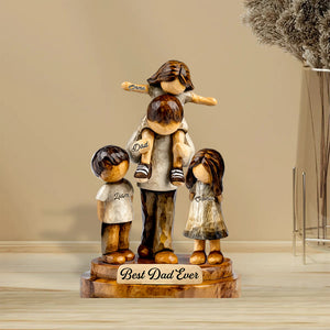 Best Dad Ever - Personalized Father Custom Shaped Acrylic Plaque