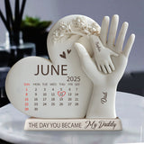 The Day You Became My Daddy - Personalized Father Custom Shaped Acrylic Plaque
