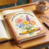 Teacher Gifts Boho Kraft - Personalized Teacher Leather Journal
