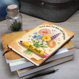 Teacher Gifts Boho Kraft - Personalized Teacher Leather Journal