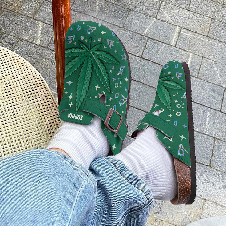 Stoner Chick - Personalized Weed Clogs With Arch Support