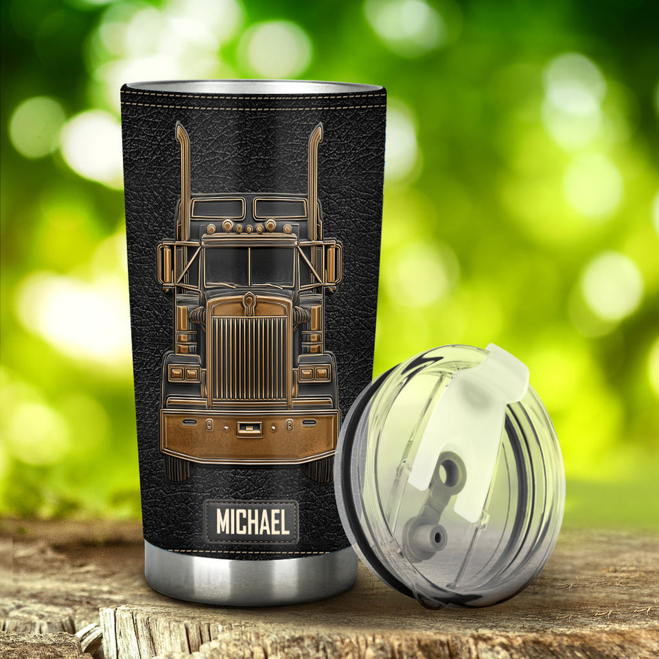 Truck Driver - Personalized Trucker Tumbler