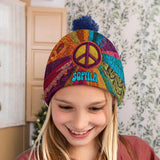 Peace Love Hope - Personalized Hippie Beanie Hat