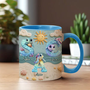 Blessed To Be Called - Personalized Grandma Accent Mug