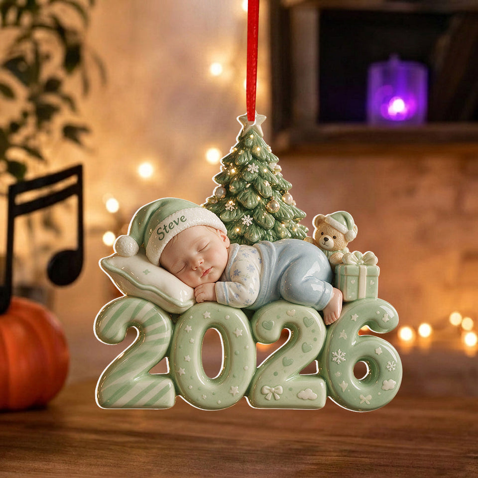 Baby's First Christmas - Personalized Kid Premium 3D Ornament