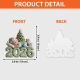 Baby's First Christmas - Personalized Kid Premium 3D Ornament