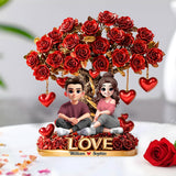 I Love You - Personalized Couple Custom Shaped Acrylic Plaque