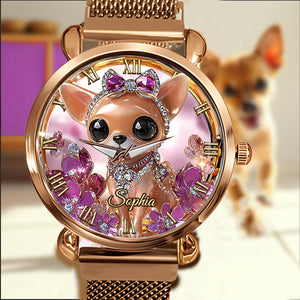Love My Chihuahua - Personalized Dog Women Hand Watch