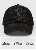 Beware Of The Witch - Personalized Witch Washed Denim Cap