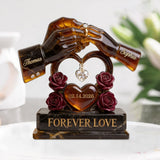 Forever Love - Personalized Couple Custom Shaped Acrylic Plaque
