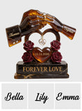 Forever Love - Personalized Couple Custom Shaped Acrylic Plaque