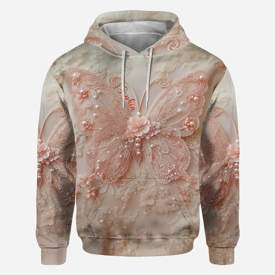 Beautiful Butterfly - Personalized Butterfly All Over Shirt