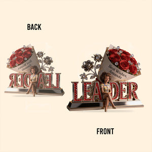 Career Milestone Gift - Personalized Colleague Custom Shaped Acrylic Plaque