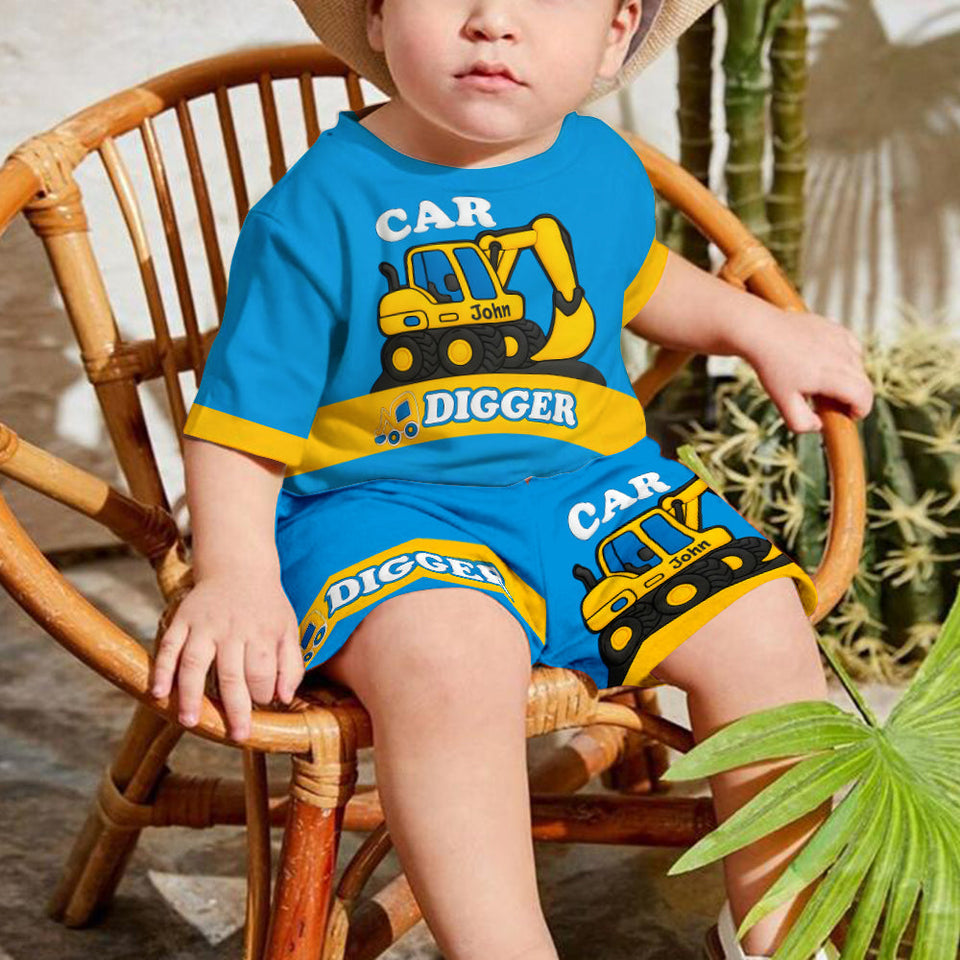 Excavator Cute Children's Gift Kid Kid T-shirt & Shorts
