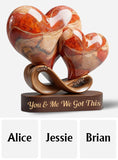 You Will Forever Be My Always - Personalized Couple Custom Shaped Acrylic Plaque