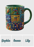 Sea Creatures - Personalized Sea Lover Accent Mug & Coaster