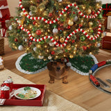 Merry Dogmas Custom Photo - Personalized Dog Shaped Tree Skirt