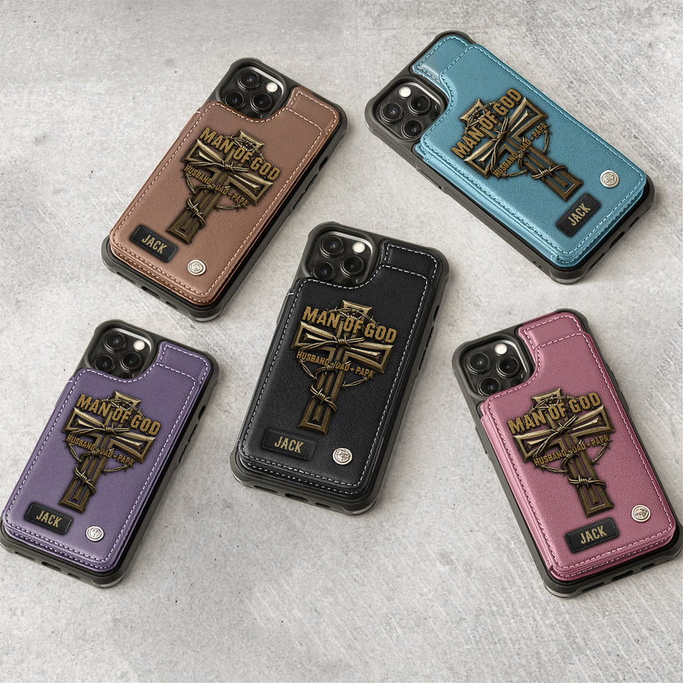 Man Of God - Personalized Christian Wallet Phone Case