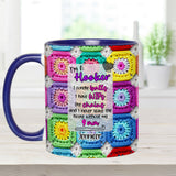 Crochet Lover Gift - Personalized Crocheting Accent Mug