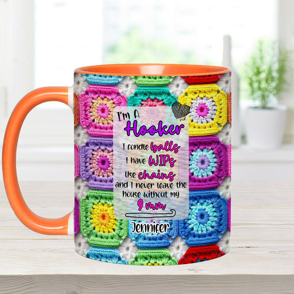 Crochet Lover Gift - Personalized Crocheting Accent Mug